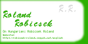 roland robicsek business card